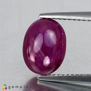 star ruby  5.08cts - 10x8mm star ruby  5.08cts - 10x8mm