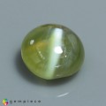 Natural Chrysoberyl cats eye 1.76 Carats Honey Yellow Round Cabochon 7x4 mm Loose Gemstone - Image 2