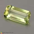 Natural Amblygonite 1.53 Carats Yellowish Green Emerald Cut 10x5 mm Loose Gemstone - Image 2
