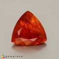 Natural Clinohumite 3.99 Carats Fire Orange Trilliant  11x11 mm Loose Gemstone - Image 2
