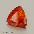 Natural Clinohumite 3.99 Carats Fire Orange Trilliant  11x11 mm Loose Gemstone - Image 3