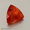 Natural Clinohumite 3.99 Carats Fire Orange Trilliant  11x11 mm Loose Gemstone - Image 5