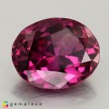 Natural Rhodolite garnet 4.48 Carats Vivid Purple Oval 11x9 mm Loose Gemstone - Image 1