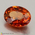 Natural Spessartite garnet 2.04 Carats Mandarin Orange Oval 8x6 mm Loose Gemstone - Image 2