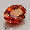 Natural Spessartite garnet 2.04 Carats Mandarin Orange Oval 8x6 mm Loose Gemstone - Image 4