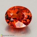 Natural Spessartite garnet 2.06 Carats Mandarin Orange Oval 8x6 mm Loose Gemstone - Image 1
