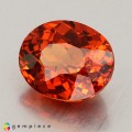 Natural Spessartite garnet 2.06 Carats Mandarin Orange Oval 8x6 mm Loose Gemstone - Image 2