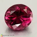 Natural Rhodolite garnet 4.86 Carats Vivid Purple Oval 11x10 mm Loose Gemstone - Image 1