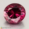 Natural Rhodolite garnet 4.86 Carats Vivid Purple Oval 11x10 mm Loose Gemstone - Image 2
