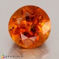 Natural Clinohumite 2.27 Carats Fire Orange Round 8x6 mm Loose Gemstone - Image 1