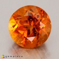 Natural Clinohumite 2.27 Carats Fire Orange Round 8x6 mm Loose Gemstone - Image 2