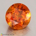 Natural Clinohumite 2.27 Carats Fire Orange Round 8x6 mm Loose Gemstone - Image 5