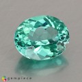 Natural Apatite 1.19 Carats Paraiba Blue Green Oval 7x6 mm Loose Gemstone - Image 1