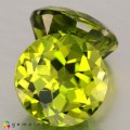 Natural Peridot 12.06 Carats Green Round 11x7 mm Loose Gemstone - Image 1