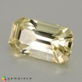 Natural Grossular garnet 2.18 Carats Light Pastel Yellow Emerald 10x6 mm Loose Gemstone - Image 2