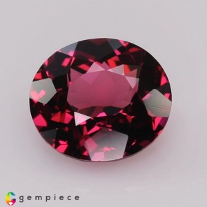 rhodolite garnet  4.60cts - 11x10mm