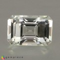 Natural Montebrasite 1.38 Carats White Emerald Cut 8x5 mm Loose Gemstone - Image 1