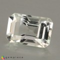Natural Montebrasite 1.38 Carats White Emerald Cut 8x5 mm Loose Gemstone - Image 2