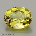 Natural Grossular garnet 1.77 Carats Yellow Oval 8x7 mm Loose Gemstone - Image 4