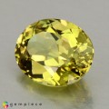 Natural Grossular garnet 1.77 Carats Yellow Oval 8x7 mm Loose Gemstone - Image 3