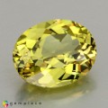 Natural Grossular garnet 1.77 Carats Yellow Oval 8x7 mm Loose Gemstone - Image 2