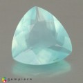 Natural Peru opal 1.45 Carats Paraiba Blue Green Trilliant  9x9 mm Loose Gemstone - Image 1