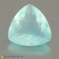 Natural Peru opal 1.45 Carats Paraiba Blue Green Trilliant  9x9 mm Loose Gemstone - Image 2