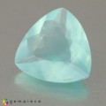 Natural Peru opal 1.45 Carats Paraiba Blue Green Trilliant  9x9 mm Loose Gemstone - Image 3