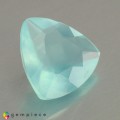 Natural Peru opal 1.45 Carats Paraiba Blue Green Trilliant  9x9 mm Loose Gemstone - Image 6