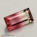 Natural Tourmaline 1.61 Carats Pink to Champagne Baguette 10x5 mm Loose Gemstone - Image 1