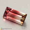 Natural Tourmaline 1.61 Carats Pink to Champagne Baguette 10x5 mm Loose Gemstone - Image 2
