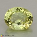 Natural Sillimanite 5.43 Carats Yellow Green Oval 12x10 mm Loose Gemstone - Image 1