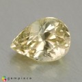 Natural Grossular garnet 2.40 Carats Light Pastel Yellow Pear 9x7 mm Loose Gemstone - Image 1