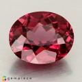 Natural Rhodolite garnet 5.05 Carats Purplish Pink Oval 11x9 mm Loose Gemstone - Image 1