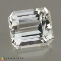 Natural Montebrasite 1.77 Carats White Emerald Cut 8x7 mm Loose Gemstone - Image 1