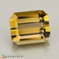 Natural Tourmaline 2.61 Carats Honey Yellow Emerald Cut 8x7 mm Loose Gemstone - Image 3