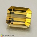 Natural Tourmaline 2.61 Carats Honey Yellow Emerald Cut 8x7 mm Loose Gemstone - Image 5