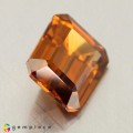 Natural Zircon 3.37 Carats Orange Emerald Cut 9x7 mm Loose Gemstone - Image 6