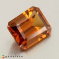 Natural Zircon 3.37 Carats Orange Emerald Cut 9x7 mm Loose Gemstone - Image 7
