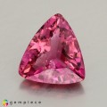 Natural Rubellite 3.91 Carats Purplish Pink Trilliant  11x11 mm Loose Gemstone - Image 2