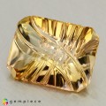 Natural Tourmaline 4.41 Carats Honey Yellow Fancy  12x9 mm Loose Gemstone - Image 2