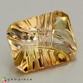 Natural Tourmaline 4.41 Carats Honey Yellow Fancy  12x9 mm Loose Gemstone - Image 6
