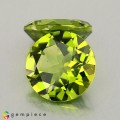 Natural Peridot 10.98 Carats Green Round 11x7 mm Loose Gemstone - Image 1