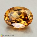 Natural Zircon 4.76 Carats Imperial Brown Oval 11x8 mm Loose Gemstone - Image 2