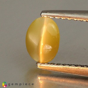 chrysoberyl cats eye  1.14cts - 6x5mm