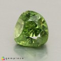 Natural Demantoid garnet 0.97 Carats Green Pear 6x6 mm Loose Gemstone - Image 2
