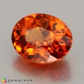 Natural Spessartite garnet 1.45 Carats Mandarin Orange Oval 7x6 mm Loose Gemstone - Image 2