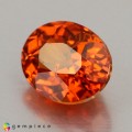 Natural Spessartite garnet 1.45 Carats Mandarin Orange Oval 7x6 mm Loose Gemstone - Image 3