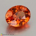 Natural Spessartite garnet 1.45 Carats Mandarin Orange Oval 7x6 mm Loose Gemstone - Image 6