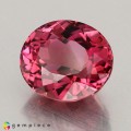 Natural Tourmaline 3.66 Carats Hot Pink Oval 10x9 mm Loose Gemstone - Image 3